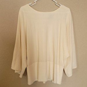 Cream Batwing Sweater